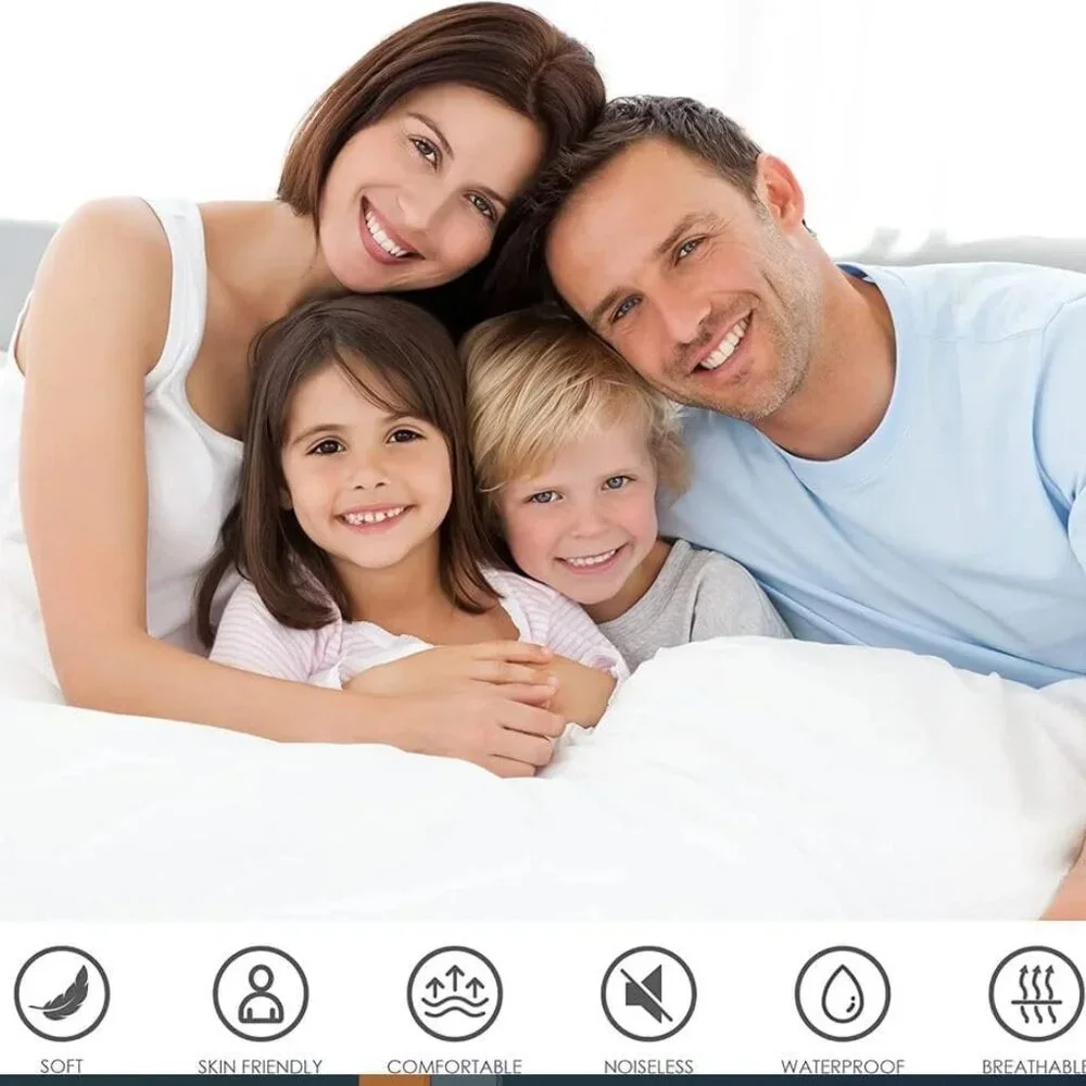 UTOPIA Bedding Waterproof Mattress Encasement Protector Sz Calif King White